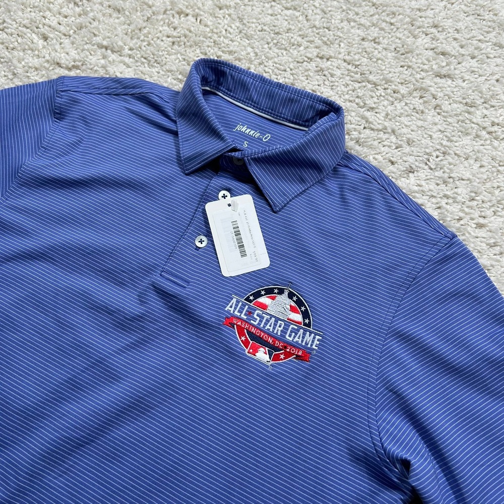 johnnie-O Polo Shirt Small Navy 2018 MLB All Star Game Washington DC Golf New